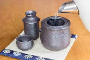 Sake Warmer Set Mino Ware