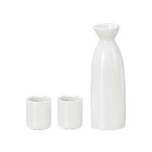 Mino Ware Sake Set White