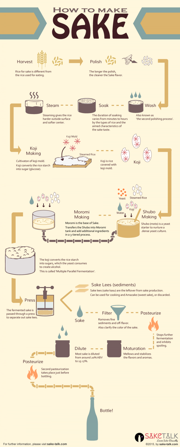 how to make sake infographics