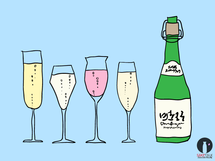 sparkling sake